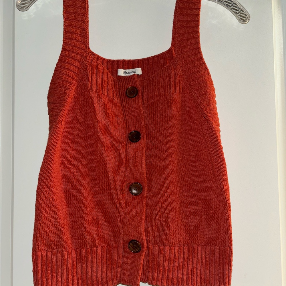 Madewell Button-Up Knit Tank Top